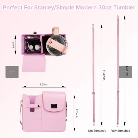 🆕️🍶Behaesty Adjustable Waterproof Crossbody Bag for Drink Holder - Picture 3 of 6